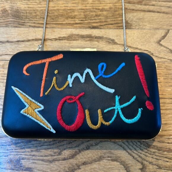 Alice + Olivia “Time Out” Shirley Embroidered Clutch - Picture 4 of 11